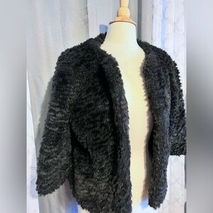 Cropped Faux Fur Jacket